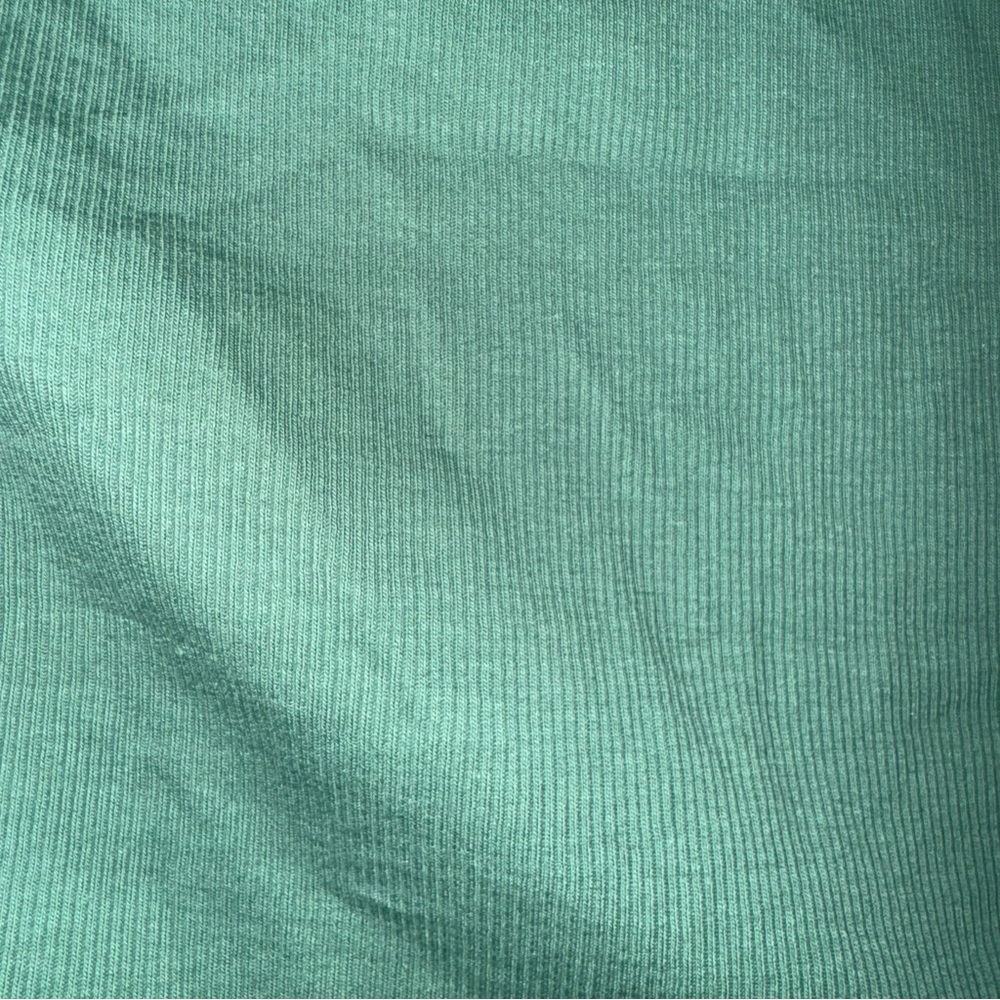 Madewell Brightside Rib One-Shoulder Tank Trellis Green Medium - Picture 7 of 8
